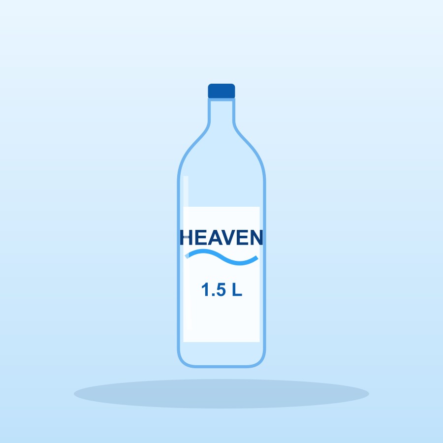 Botella de agua 1.5 L
