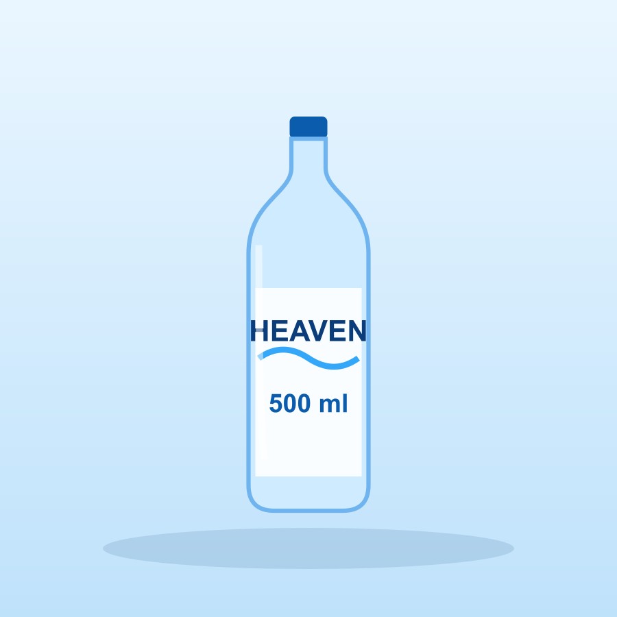 Botella de agua 500 ml