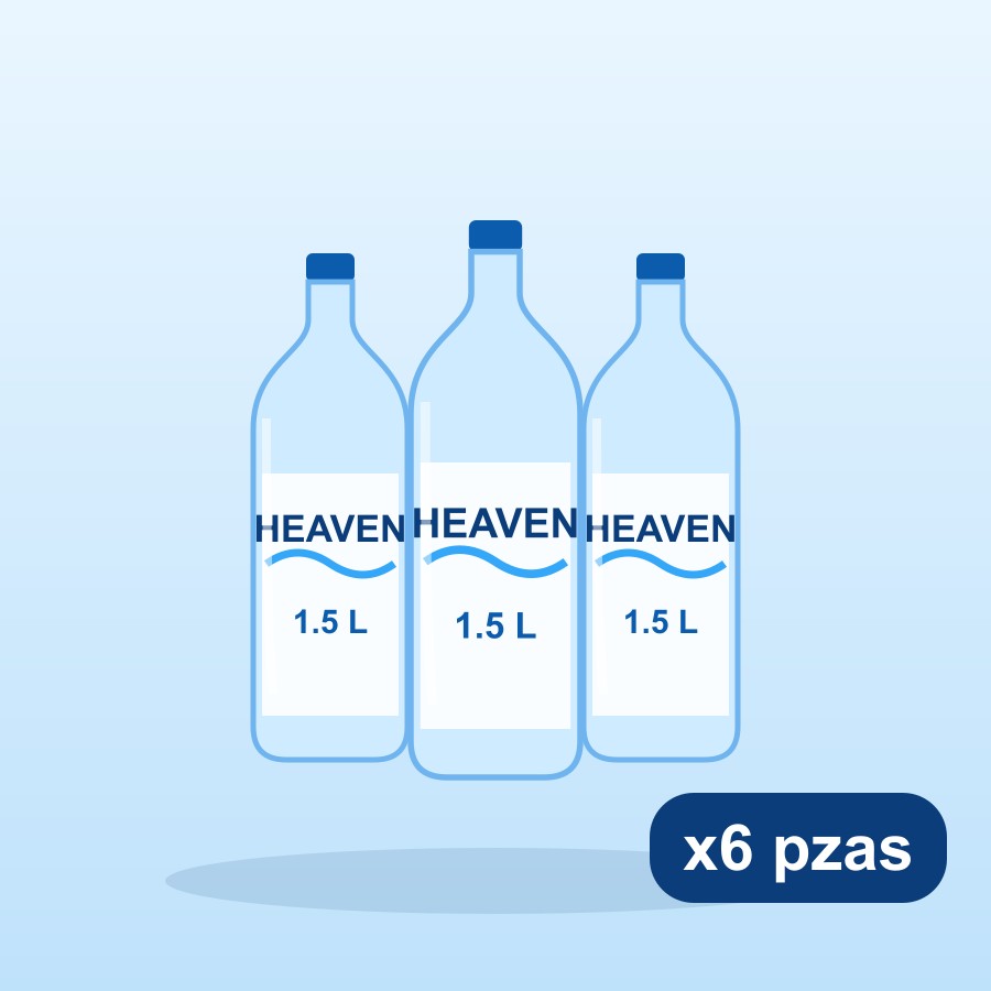 Paquete 6 botellas de 1.5 L