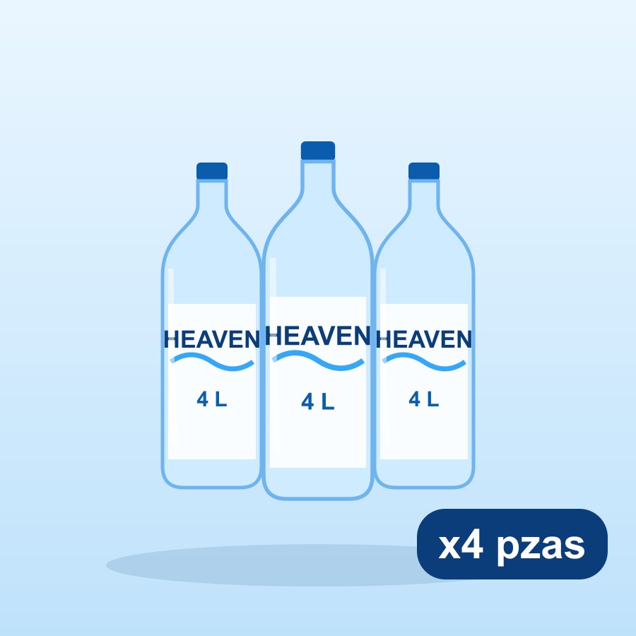 Paquete 4 botellas de 4 L